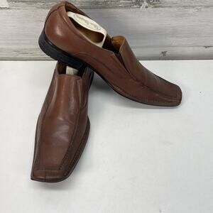 STEVE MADDEN Serpant Mens Brown Leather Casual Shoes Mens Size US 10.5